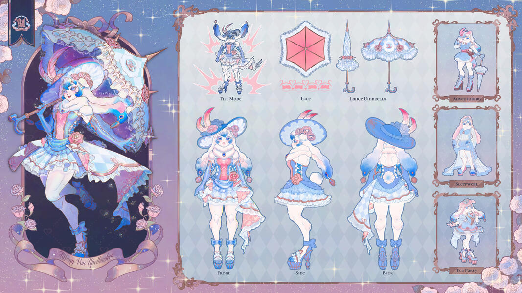 Tiffany Von Upelkuchen Character Design